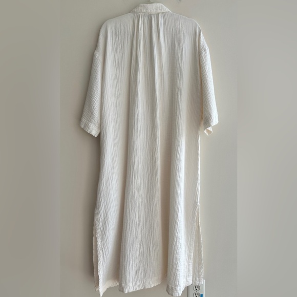 Madewell Isla Maxi Dress, Lighthouse Color, Button Down Kaftan, Size Large - Picture 16 of 16